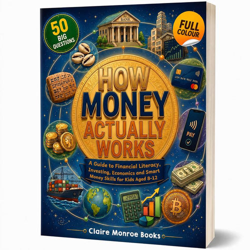 How Money Actually Works Book for Ages 8-12, Covering Investing, Economics, Smart Financial Skills, 50 Questions